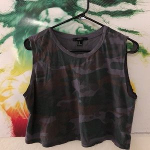 Forever 21 Camo Crop Top